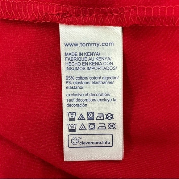 Tommy Hilfiger Men’s Pullover Shirts Sz Medium Color Red Short Sleeves $39.50 - Picture 5 of 11